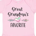 thumbnail image 4 of Inktastic Great Grandmas Favorite Heart Great Grandchild Boys or Girls Baby Bodysuit, 4 of 5