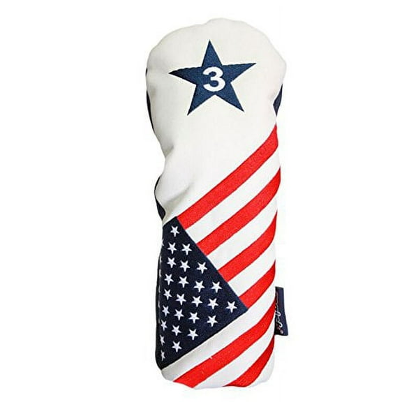 Usa Patriot Golf Limited Edition Vintage Retro Patriotic #3 Metal Fairway Wood Conservative Headcover
