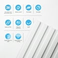 thumbnail image 7 of Art3d 3D Slat Wall Panels, White, 19.7x19.7in, PVC, 12 Pieces, Pack, 7 of 7