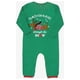 thumbnail image 3 of Pijamas familiares a juego de Navidad, conjunto de pijamas de Reno a través de la nieve, rayas verdes, Dachshund, 3 of 3