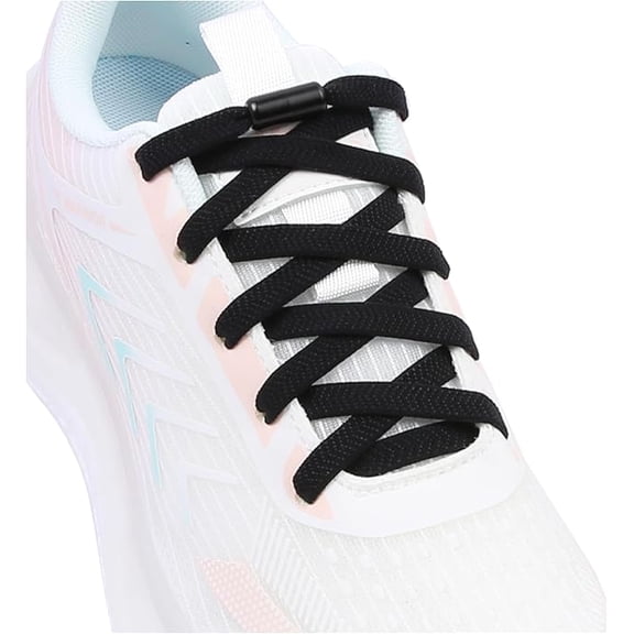 2 Pair Elastic Shoe Laces - Elastic No Tie Shoelaces for Adults & Kids Shoes Sneakers