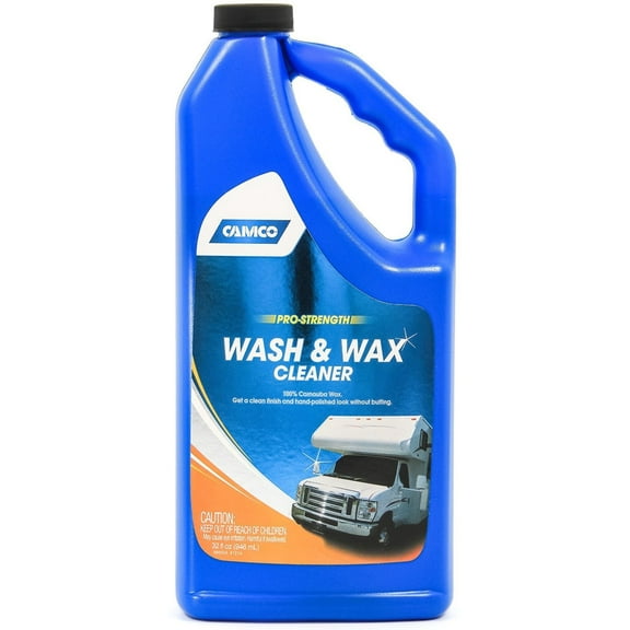 Camco Pro-Strength Wash and Wax Cleaner - Waterproof, Carnauba Wax - 32 Oz