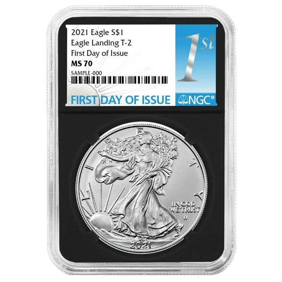 2021 $1 Type 2 American Silver Eagle NGC MS70 FDI First Label Retro Core