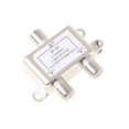 thumbnail image 1 of 2 Way Coax Cable Splitter Coaxial Cable TV Antenna Signal Split, 1 of 5