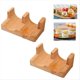 thumbnail image 3 of Bandeja de Madera para Soporte de Tacos de Sushi, 2 Piezas, Platos para Servir, Divisores, Accesorios, Estante para Tacos para Fiestas, Reuniones de Cocina, Escritorio, 3 of 8