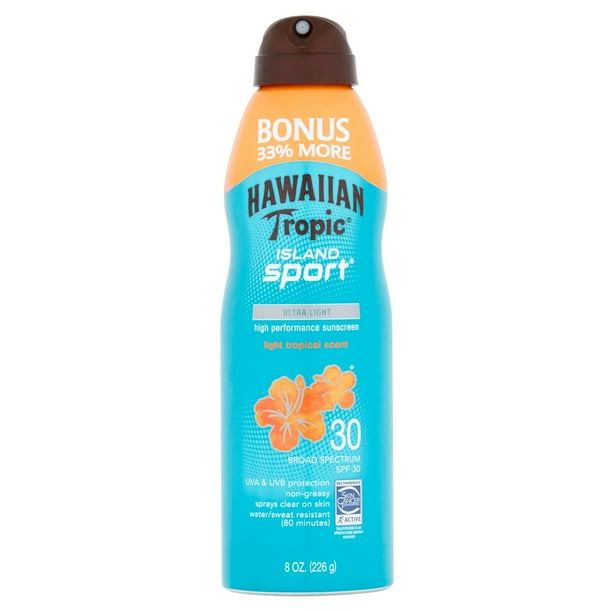 Hawaiian Tropic Island Sport Light Tropical Scent Sunscreen Broad