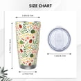 thumbnail image 4 of KLL Ladybug And Wild Flowers Print 40oz Stainless Steel Insulated Car Cup with Spillproof Lid - Keep Your Drink Hot or Cold on the Go-Straw Three-piece Set, 4 of 8