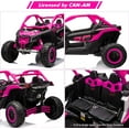thumbnail image 5 of EastVita 2 Seats Ride on Car 200W Motors UTV,with Remote Control 23" Seats Width Electric Vehicle, EVA Wheels,Music,Head+Tail Light, 5 of 6