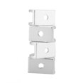 thumbnail image 4 of Paquete de 4 Soporte de estante para clip de fijación de clip de vidrio medio redondo Abrazadera Soporte para ventana Muebles de esquina Hardware de aluminio(S) Suministro Para el Hogar Octpeak NO, 4 of 7