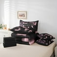 thumbnail image 4 of YST, Gaming Bedding, Comforter Set, Abstract Gradient, 7-Piece, Video Game, Full Size, Black and Pink, Geometric Plaid, 4 of 4