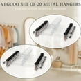 thumbnail image 7 of ZYENRY 20 Pcs Pant Hangers with Clips, 11.8Inch Skirt Hangers with Non-Slip Adjustable Clips, Stainless Steel Hanger with Clip, 360° Rotatable Ultra Thin Coat Trousers Pants Hangers for Space Saving, 7 of 7
