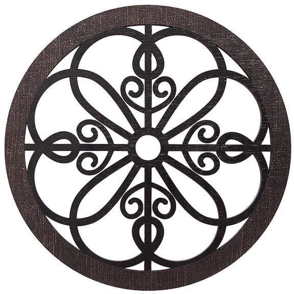 Scrolled Wall Medallion Elegant Metal Wall Art Decor