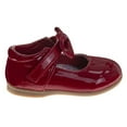 thumbnail image 2 of Josmo Girls Mary Jane Dress Shoes Bow Detail Infant Toddler, Red Patent, Size: 3, 2 of 7