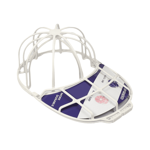 Hat Washer Cage Hat Cleaner for Baseball Caps Hat Washer for Washing Machine Fit for Adult and Kid's Baseball Caps, White