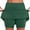 Green#1, variant on LEBONYARD Women's High-Waist Yoga Skirt with Shorts,Women's New Color Mid-waist Skirt Pants Sports Casual Shorts Bottoming Skirt Pants Khaki S