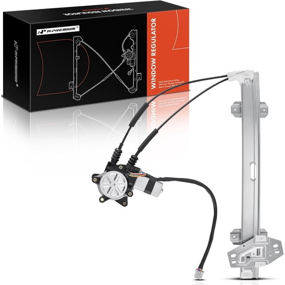 A-Premium Power Window Regulator with Motor Front Driver Side Compatible with Honda Accord 1994-1997 (Sedan Body Style Only) Front Left Driver Side