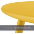 thumbnail image 4 of Hemoton Outdoor&Indoor Steel Patio Side Table, Weather Resistant Outdoor 18-inch Small Round End Table for Patio, Yard, Balcony, Garden,Poolside, Living Room, Bedroom, Yellow, 4 of 9