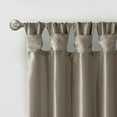 thumbnail image 4 of Twisted Tab Window Curtain Panel for Bedroom Living Room, Blackout Curtain with Faux Silk Sheen Base Fabric & Lining for 2 Inches Rod In Diameter, 84.00''x50.00''x0.13'', Navy, 4 of 8