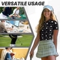 thumbnail image 6 of Aplkyhs Matching Couple Golf Shirts Moisture Wicking Funny Men Women Matching Couple Golf Shirts for Casual Wear Breathable Fabric Lapel Design Soft and Comfortable Black, 6 of 7
