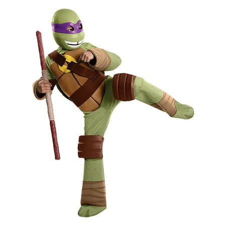 Teenage Mutant Ninja Turtles Donatello Deluxe Boy's Halloween Fancy-Dress Costume for Child, M