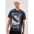 thumbnail image 2 of Led-Zeppelin Men's Officially Licensed Graphic Classic Rock Heavy Metal Tee T-Shirt (Large, Black/White Distressed Print), 2 of 6