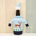 thumbnail image 2 of Leojiow Christmas Wine Bottle Knitted Sweater Covers Set 16X11X2Cm A, 2 of 7