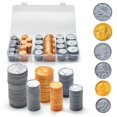 thumbnail image 1 of Juego de monedas estadounidenses falsas Tommyhome Pretend Play Toy de 300 piezas, 1 of 7