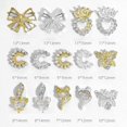 thumbnail image 6 of Jiaroswwei Nail Decoration Creative Shape Shiny Visual Effect Sparkling Faux Pearl Design Wide Application Fade-Resistant Alloy 3D Nail Art Charms Manicure Jewelry Nail Supplies, 6 of 8