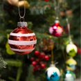 thumbnail image 4 of Bolas navideñas de cristal Amooca, 6,7 cm, 9 unidades, plateadas, 4 of 6