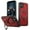 Red, variant on 360° Rotatable Magnetic Ring for iPhone 11 Case, Compatible with MagSafe [Non-Slip Texture Edge] [Built-in Kickstand] [Military Shockproof] Matte Soft TPU Bumper Ultra Slim, Black
