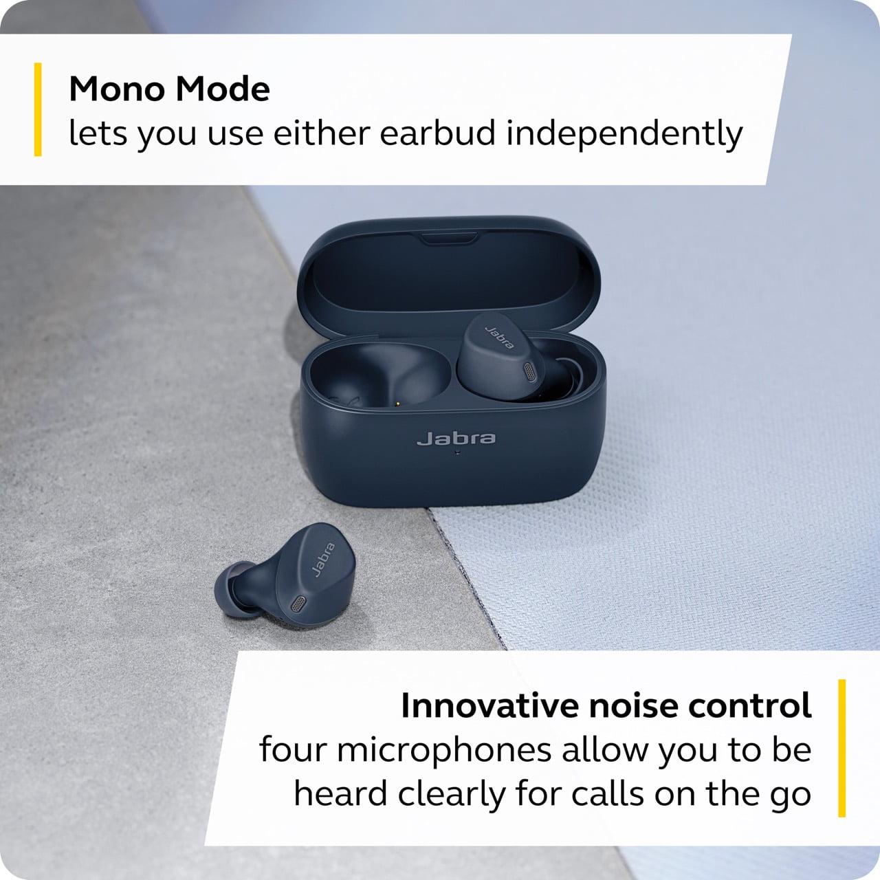 Jabra Elite 4 Active in-Ear Bluetooth Earbuds, Noise Cancelling 