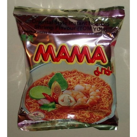 NineChef Bundle - Mama Shrimp(tom Yum)flavour 3.17 Oz(pack of 12)   1 NineChef Brand Long Handle Spoon