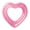 Pink, variant on Women Romantic Heart Inflatable Swim Ring, 29.5 inch Anti-Roll Thickened Pool Float Swimming Aid for Outdoors Relax, Women's Birthday Gift(Pink)