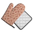 thumbnail image 2 of Bingfone fall flower plaid Print Oven Mitts Pot Holders Set 2 PCS for Kitchen for Cooking Grilling Baking BBQ Pot Holders Cook Essentials, 2 of 7