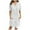 White, variant on Women's Casual V Neck Dress with Pockets and Buttons Comfortable Everyday Summer Dress,Grey,XL