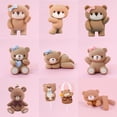 thumbnail image 1 of Adorno para tarta de oso rosa y azul, adorno para muñeca de oso, decoración para tarta de cumpleaños, primer cumpleaños de bebé, niño y niña, revelación de género, 1 of 5