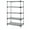Marine, variant on Solid Shelving Starter Kit, 36"W x 18"D x 74"H, 300 - 600 lb. capacity, includes (5) solid shelves and (4) posts, galvanized steel, NSF, shipped KD