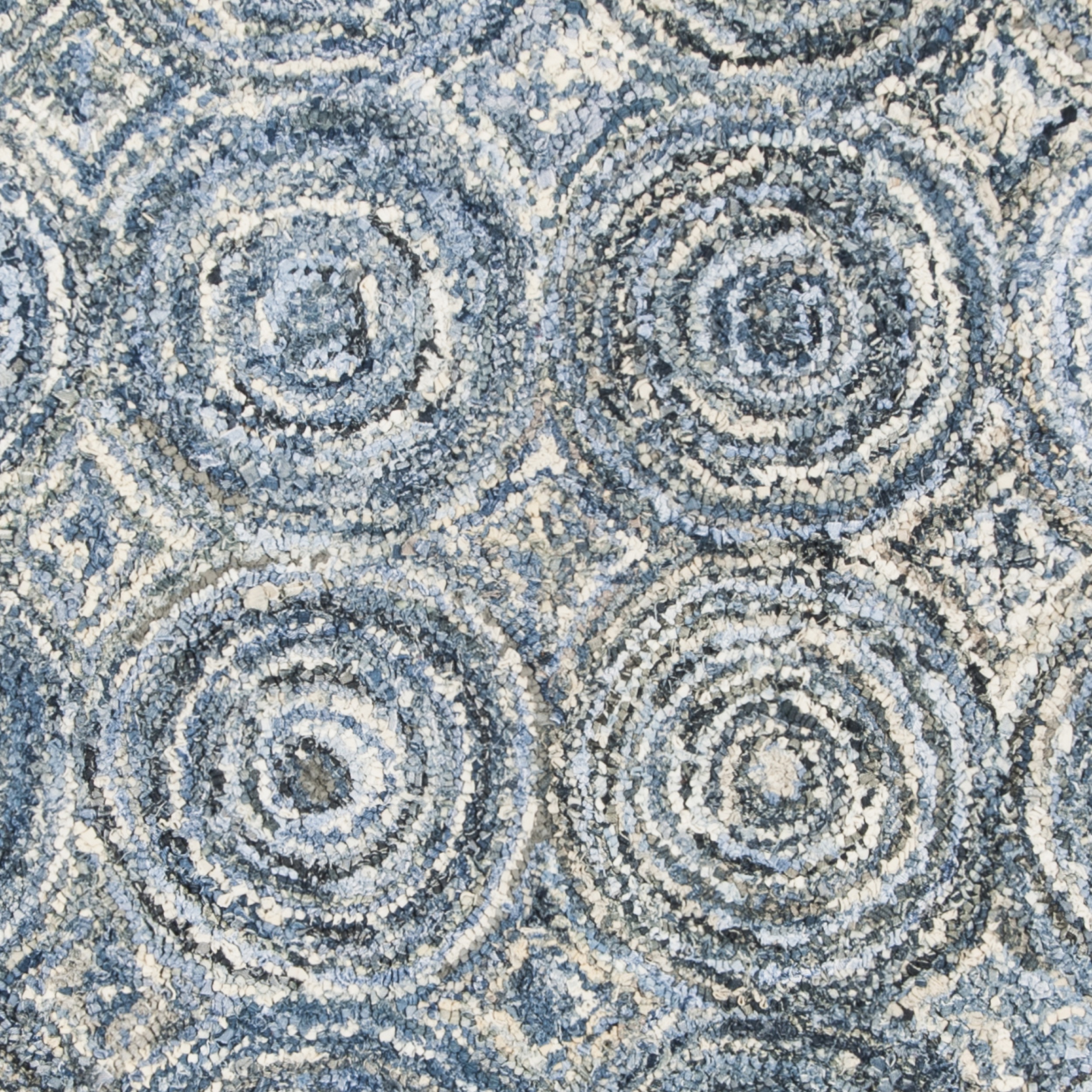SAFAVIEH Nantucket Collection NAN214A Handmade Blue Rug