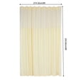 thumbnail image 2 of 1 Panel 9*8ft Semi Blackout Wide Curtain Grommet Room Divider Curtain, Beige, 2 of 12