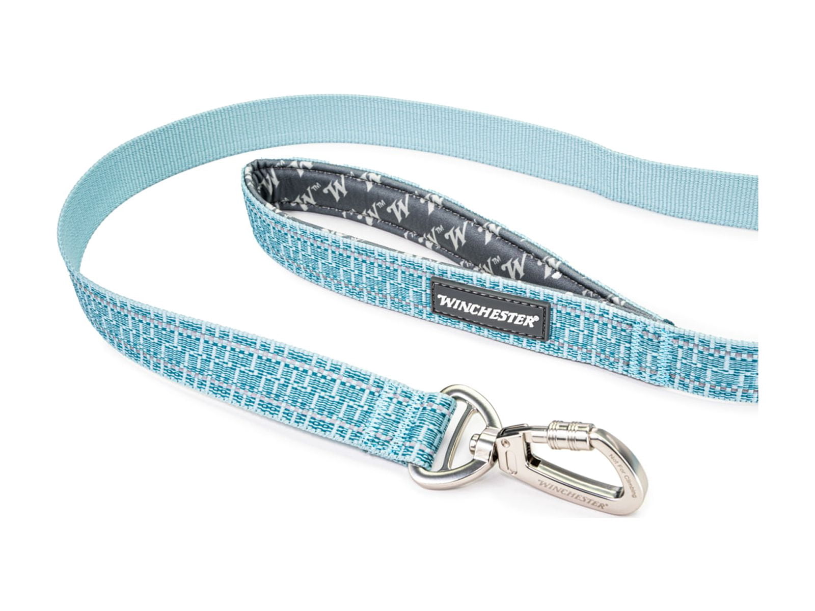 Winchester Pet Deluxe Carabiner Leash 6-Foot, Aqua Haze, 6 foot