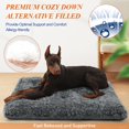 thumbnail image 2 of Dog Beds for Large Dogs Fixable Deluxe Cozy Dog Kennel Beds for Crates Washable Dog Bed, 36 x 23 x 3 Inches, Black, 2 of 10
