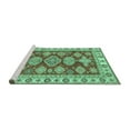 thumbnail image 2 of Ahgly Company Machine Washable Indoor Rectangle Abstract Turquoise Blue Modern Area Rugs, 5' x 8', 2 of 4