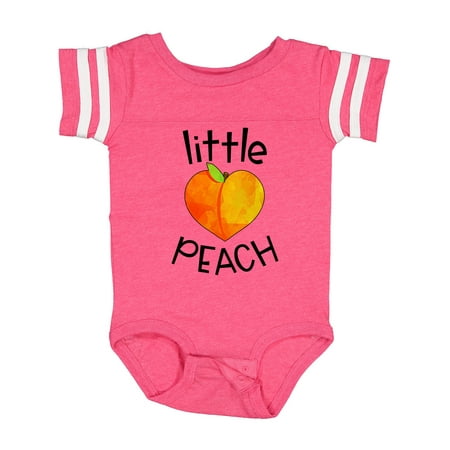 

Inktastic Little Peach Cute Heart Shaped Peach Gift Baby Boy or Baby Girl Bodysuit