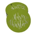 thumbnail image 1 of Inkdotpot Étiquettes en Papier Argentées Réelles Joyeux Noël 100 Pcs, 1 of 6