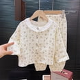 thumbnail image 2 of CAUYDY Child Girl Clothes Sleepers for Kids 5T 6T 7T 8T 9T 10T Long Sleeved Shirt and Pants 2PCS Cute Fall Winter Set Girls Pajamas Sizes 7-8 Years,Grey, 2 of 7