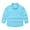 Blue, variant on Esaierr Kids Toddler Dress Shirts for Boys Girls Long Sleeve Lapel Shirt with Buttons Spring Fall Solid Color Tops 4-12T