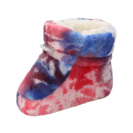 

AnuirheiH Winter Toddler Baby Boys Girls Camouflage Front Drawstring Velvet Snow Boots Clearance
