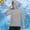 Gray, variant on Dxzfnsa Mens Hoodies Men's UV Sun Protection Solid Color Shirts UPF Rash Guard Long Sleeve Blouses Hiking Performance Mesh Face Mask Tops