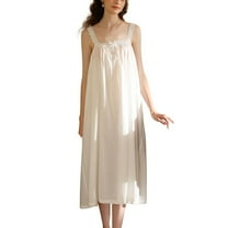 SWSMCLT Women's Cute Pajamas Summer Pjs Vintage Eyelet Sleepwear Princess Spring Home Cami Pull On Cotton White Medium