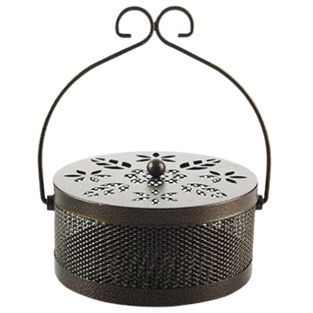 Mosquito Spool Holder with Lid Retro Style Portable Mosquito Incense